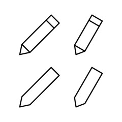 Pencil icon vector for web and mobile app. pen sign and symbol. edit icon vector