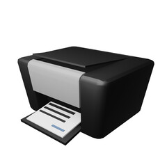 printer icon 3d modeling