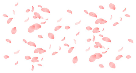 春・桃の花びらのシームレスパターン背景