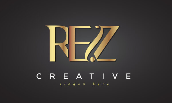 REZ creative luxury logo design	
