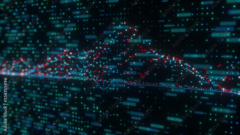 Poster data technology. computer generated 3d render