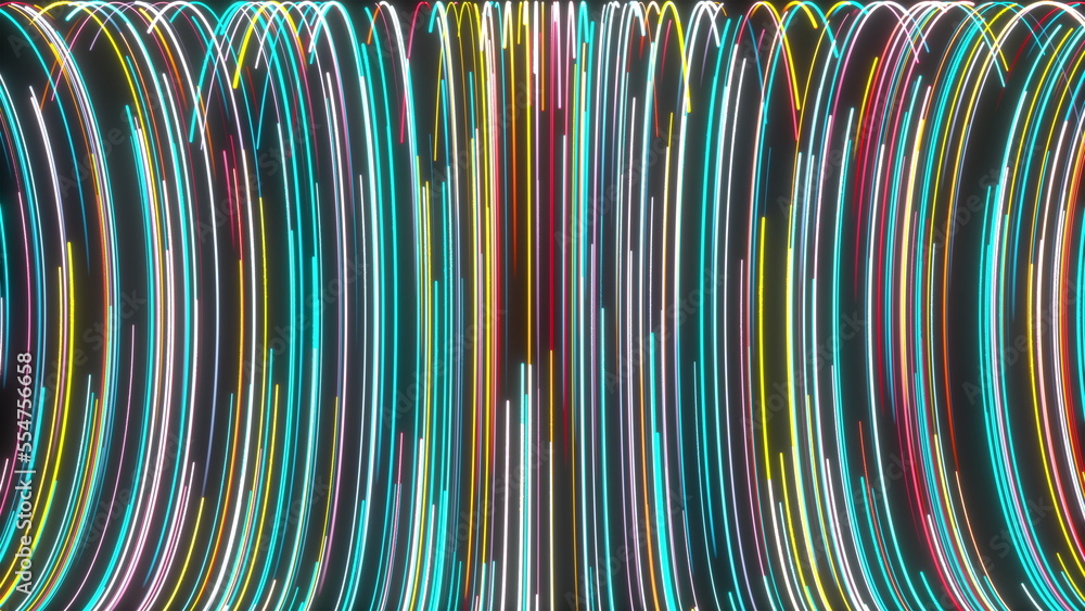 Poster flow lines. computer generated 3d render