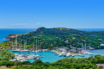 Nelson’s Dockyard National Park Panorama, UNESCO World Heritage Site, Antigua and Barbuda