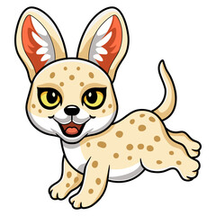 Cute pharaoh cat cartoon walking