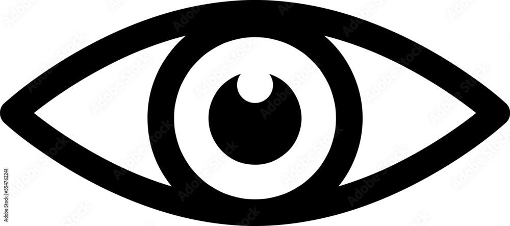 Aufkleber eye icon symbol vector. Mail Icon Symbols vector. symbol for web site Computer and mobile vector..eps