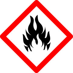 Flammable Symbol Sign ,Vector Illustration, Isolate On White Background.eps