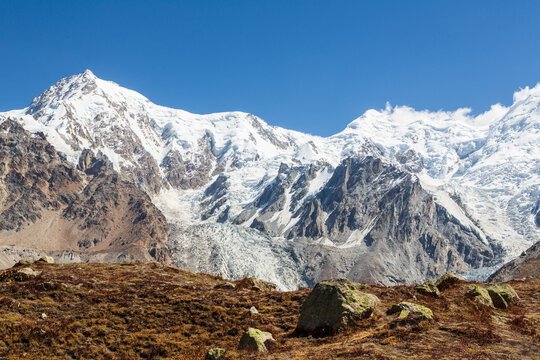 Nanga Parbat, the Himalayas. Located in Pakistan. Autumn
