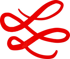 Watercolor cute Valentine's day elements