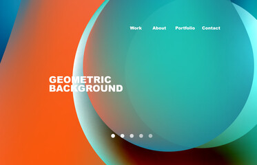 Abstract liquid background for your landing page design. Web page for website or mobile app wallpaper