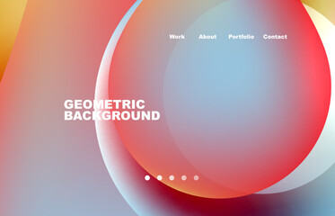 Abstract liquid background for your landing page design. Web page for website or mobile app wallpaper