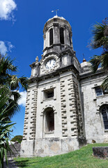 Fototapeta na wymiar St. John's Cathedral also known as the St. John the Divine, the Cathedral Church of the Diocese of North Eastern Caribbean and Aruba, perched on a hilltop in St. John's, Antigua 