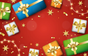 Boxing Day Gift Background