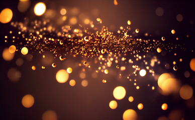 abstract gold glitter glow light shine, abstract bright effect magic glowing sparkle star turquoise blur transparent