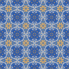 Garden Nature Seamless Pattern Floral Background Damask Aboriginal Ornament Art