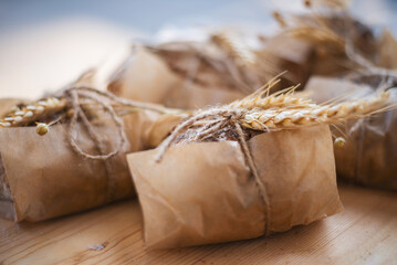 Wheat with bread