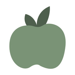 Boho Apple Fruit Abstract Shape Aesthetic Element