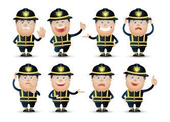 Cute People. Professional. firefighter