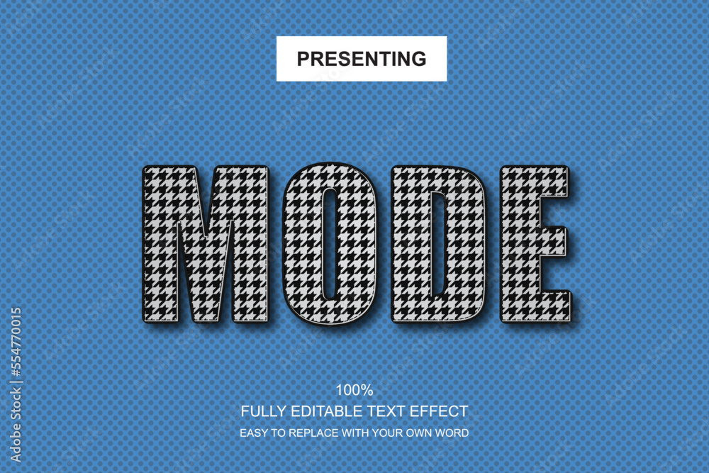 Poster special font editable adobe illustrator text effect. 100% editable text with an effect good for titl