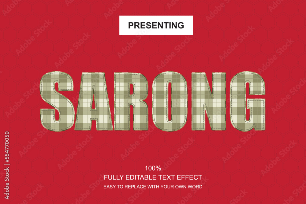 Poster special font editable adobe illustrator text effect. 100% editable text with an effect good for titl