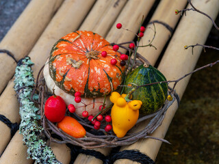 手水舎の飾り物