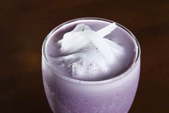 Ube macapuno shake from the Philippines