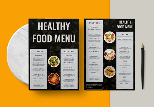 Food Menu Design Template