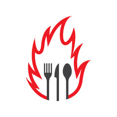 Restaurant logo template vector icon