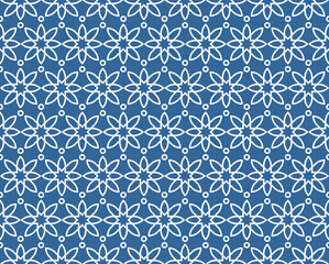 Vector seamless geometric Arabic pattern 