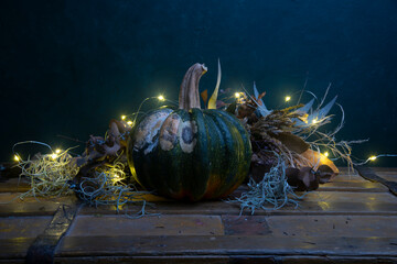 Calabaza, samhain, ciclos, festividad, halloween, noche, ciudad, navida, alumbrado, religiones, navidad, luces, celebraciones, misticismo, magia © alterimago