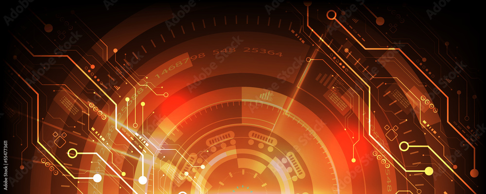 Poster data network circuit board concept abstract background digital technology security