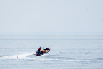 The local fishing boat on the river