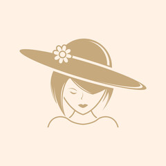 Beauty fashion logo vector icon