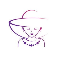 Beauty fashion logo vector icon