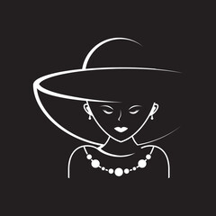 Beauty fashion logo vector icon
