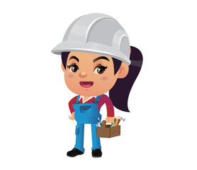 construction worker with different poses
