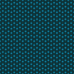 Blue hexagon shape on dark blue background in seamless pattern, vector illustration.