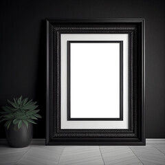 Transparent Black Frame Mockup