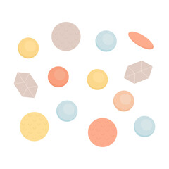 Beads set boho style for children accessories