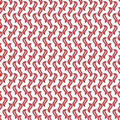 Steel diamond plate red on white background in seamless pattern.