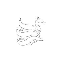 peacock icon illustration vector