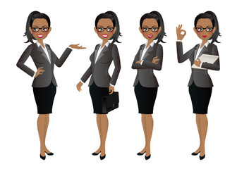 Fototapeta premium Businesswoman set
