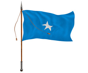 National flag of Somalia. Background  with flag of Somalia.