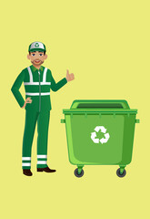 Street Cleaner with different pose