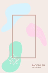 Abstract background template pastel colour