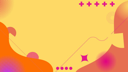 Modern abstract background with pastel blue memphis elements and retro-themed posters, banners and website landing pages.