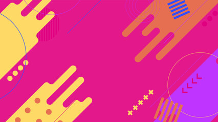 Modern abstract background with pastel blue memphis elements and retro-themed posters, banners and website landing pages.