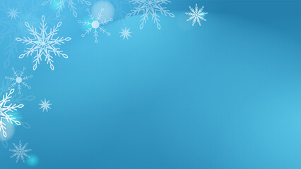 Fototapeta na wymiar Snowflake Background Bundle with light and bokeh effect. , chrismast background