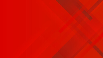 Red abstract background for design. Geometric shapes. Triangles, squares, stripes, lines. Color gradient. Modern, futuristic. Light dark shades. Web banner.