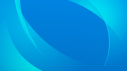Obraz premium Bright blue abstract background for design. Geometric shapes. Triangles, squares, stripes, lines. Color gradient. Modern, futuristic. Light dark shades. Web banner.