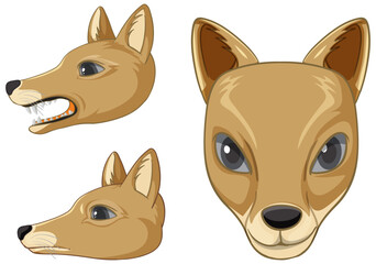 Tasmanian tiger extinct animal vector